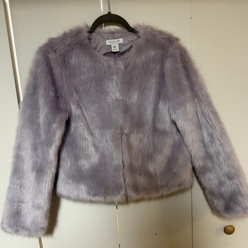 Rachel Zoe Soft Lavender Teddy Jacket
